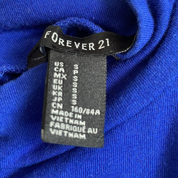 3/$15 Forever 21 Royal Blue Skate Mini Dress with Flowy Skirt, worn once, Size S - Picture 5 of 5